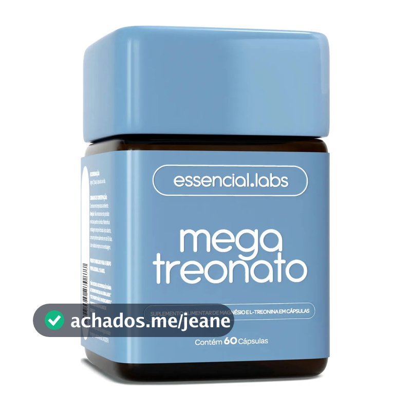 MAGNÉSIO TREONATO - Fórmula com Máxima Concentração e Biodisponibilidade - 60 Cápsulas