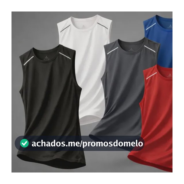Kit5 Regata Masculina Lisa Dry Fit Academia Exercício Casual