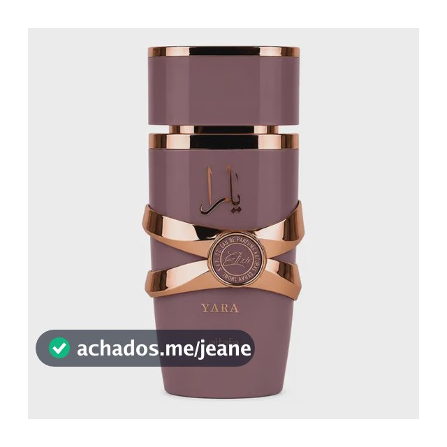 Perfume Feminino Yara Elixir Lattafa Eau De Parfum 100 Ml Perfume Árabe Importado Original Alta Fixação