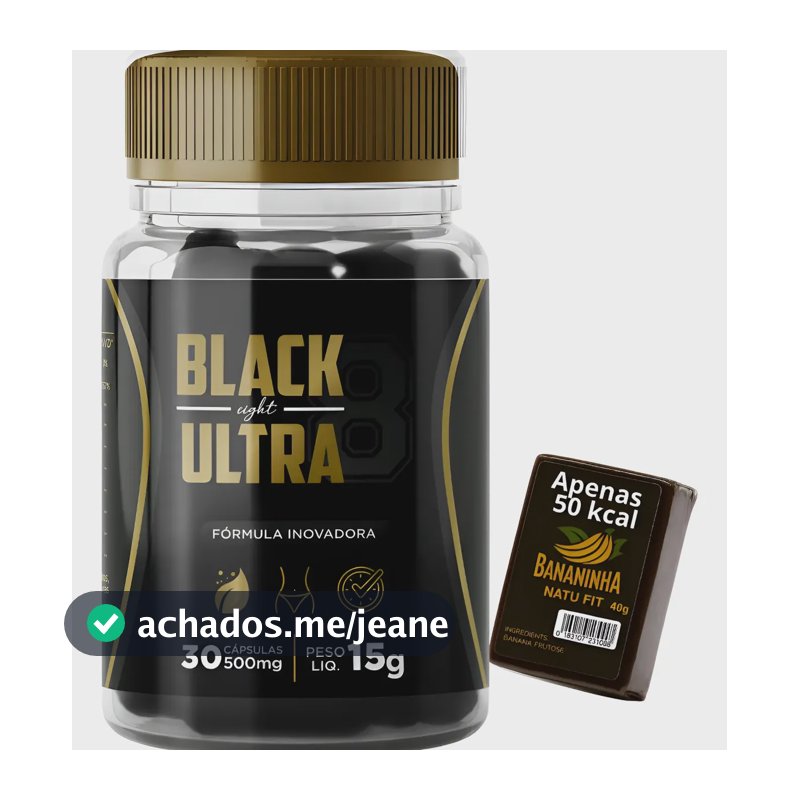 Black Ultra Inibe One Cápsulas Detox Emagrecedor Turbo Ervas
