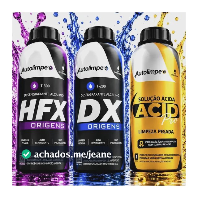 Hfx + Dx Origens  Acid Pro Solução Acida Pro Limpeza Pesada