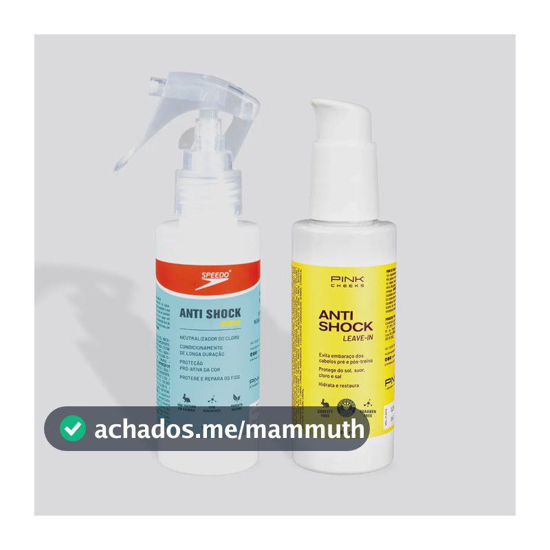 Kit Leave-in Pink Cheeks - Linha Anti Shock Swim+pre Treino