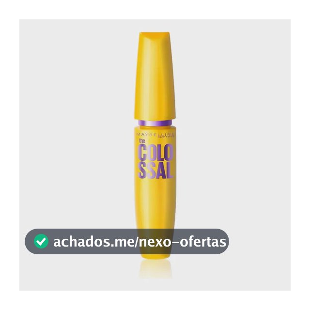 Máscara de Cílios Lavável, Longa Duração, 9x Mais Volume e Definição, Não Empelota, Cor Preto, The Colossal Volum' Express Maybelline NY, 8ml