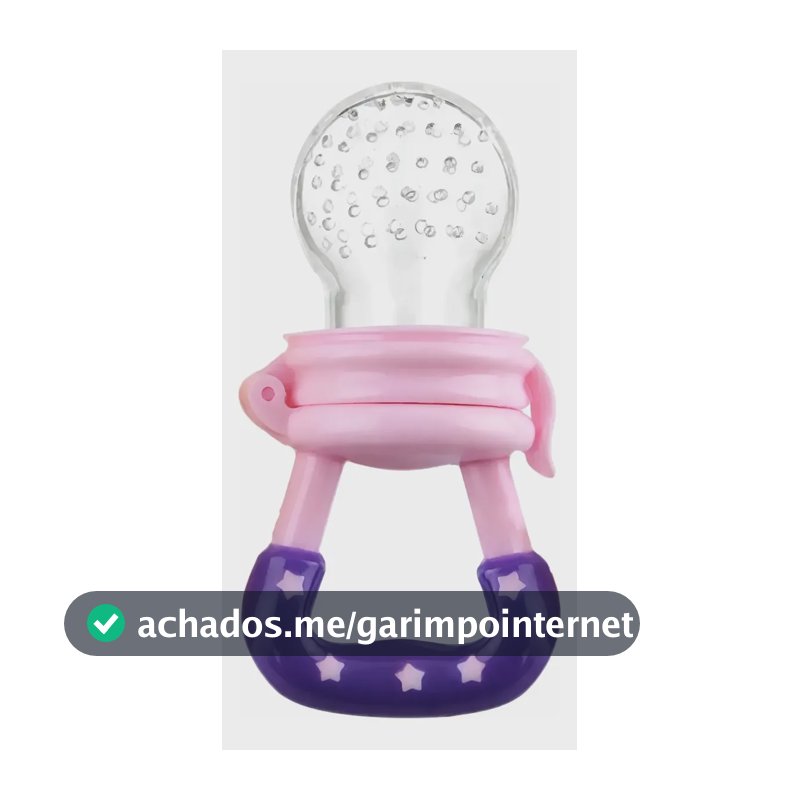 Kit 2 Chupeta Alimentadora Silicone Rosa Para Frutas Bebê Rosa