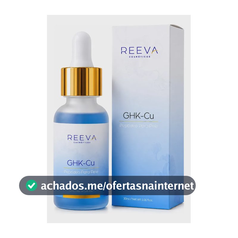 Sérum Facial Reeva Ghk-cu Peptídeo Para Pele 30ml Todo Tipo De Pele Dia/noite