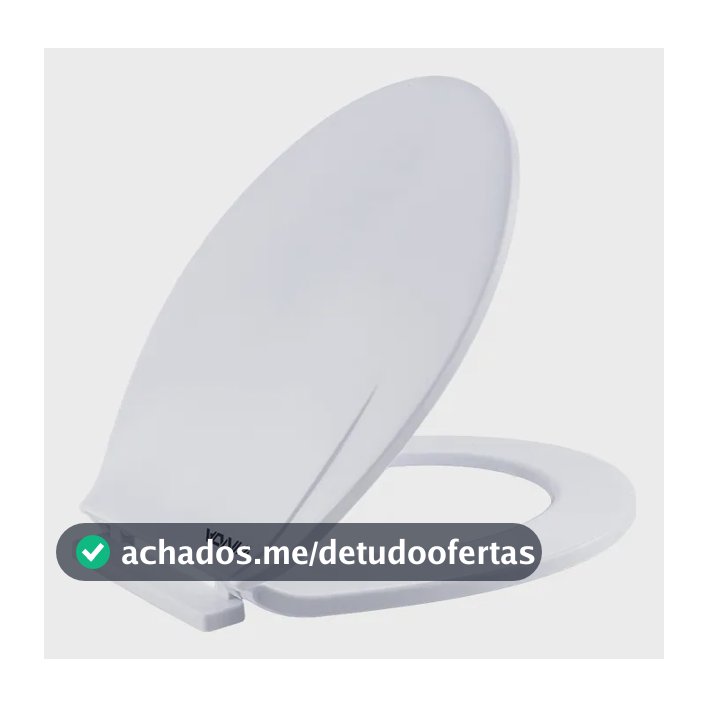 Assento Sanitário Oval Universal Pp Com Tampa Vaso Branco