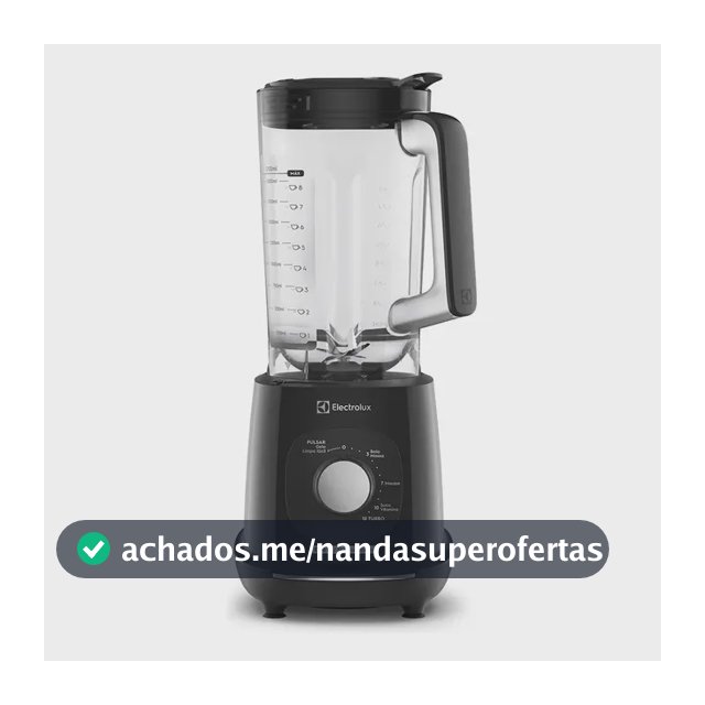 Liquidificador Electrolux 1300W de Potência com 3.2 Litros de Capacidade 12 Velocidades 6 Lâmina TriForce e Pés Antiderrapantes EBL1300 Preto