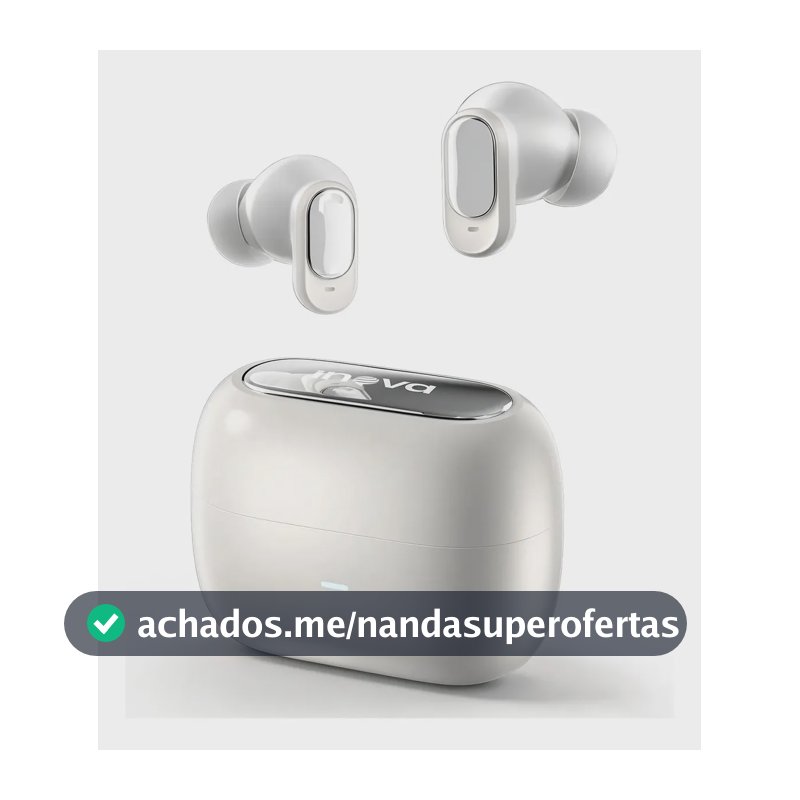 Fone De Ouvido Bluetooth 6.0 Sem Fio Tws In-ear Com Cancelamento de Ruído Ipx 5 Moda Branco