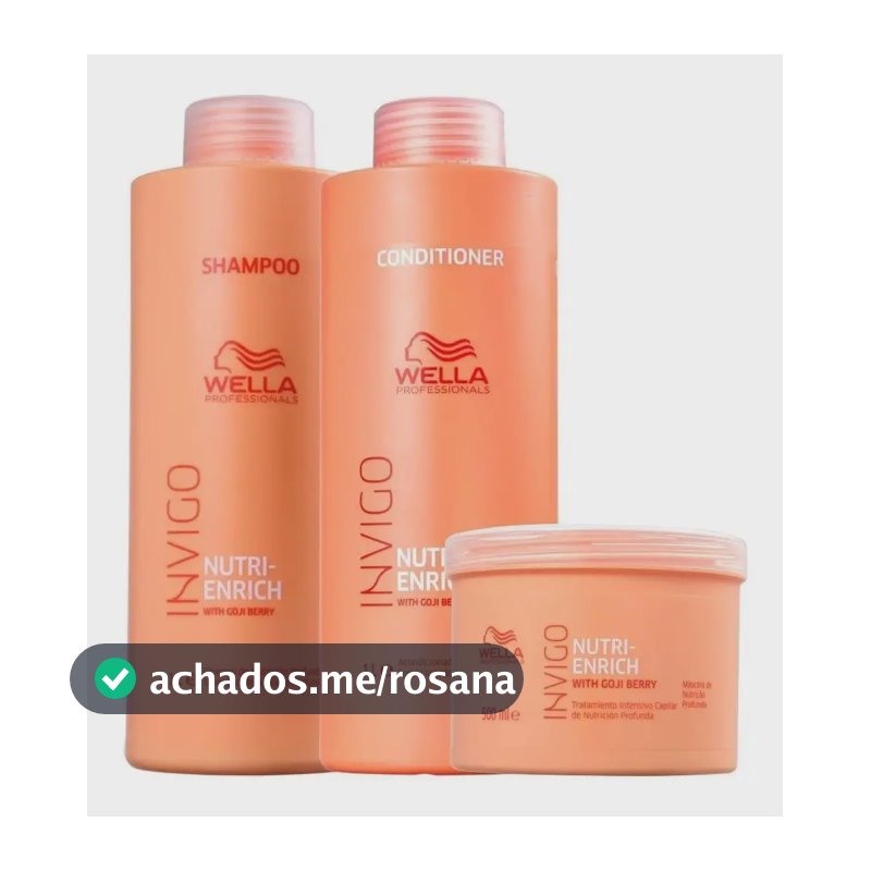 Wella Invigo Nutri Enrich Kit Sh + Cond + Másc. Original