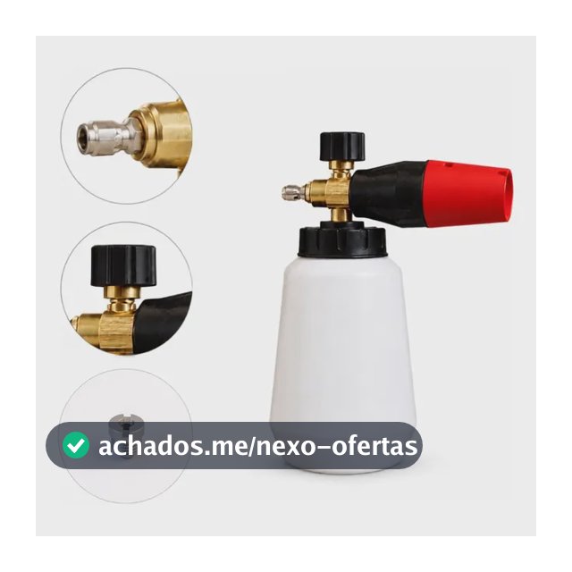 Canhão De Espuma Snow Foam 360 Com Entrada Engate Rápido 1 L