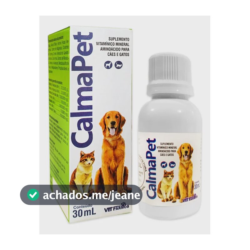 Calmapet Calmante Natural Para Cães E Gatos Viagem