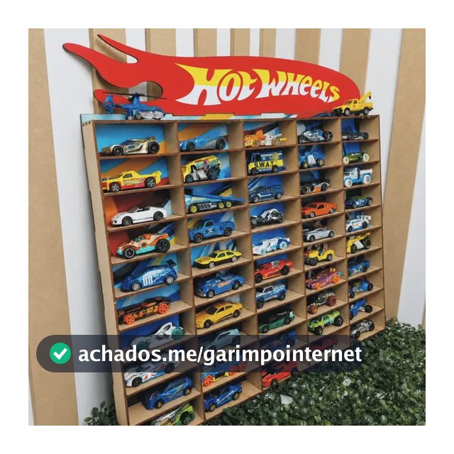 Expositor De Carrinho Hotwheels Em Mdf Adesivado