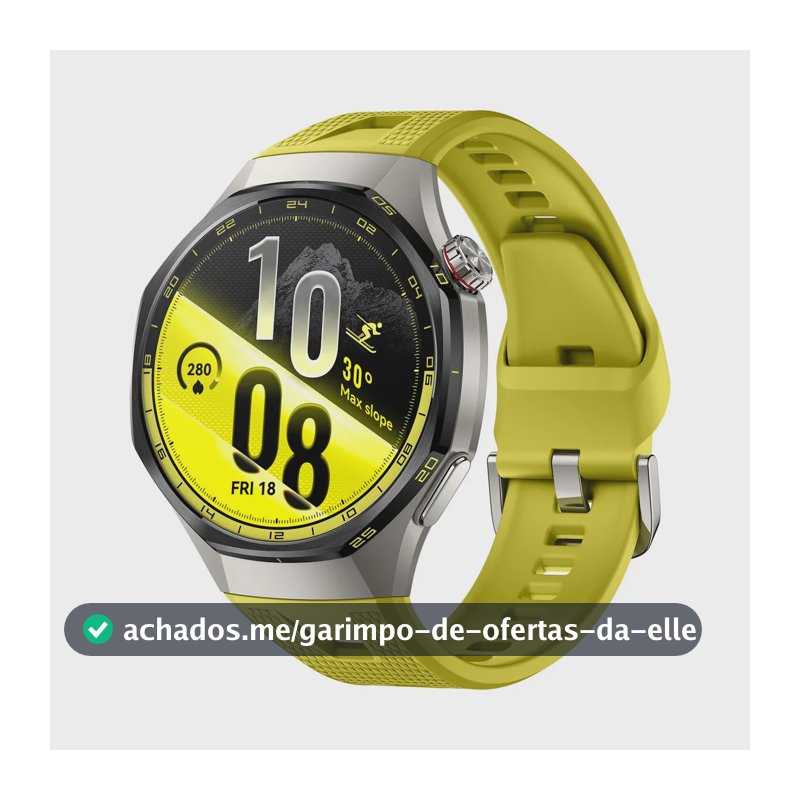 HUAWEI WATCH GT 7 Pro 46mm Smart Watch, Bateria de até 21 dias, Caixa em liga de titânio e bisel em cerâmica nano-tech, ECG, Monitoramento da Frequência Cardíaca, Golfe, Ciclismo, Amarelo