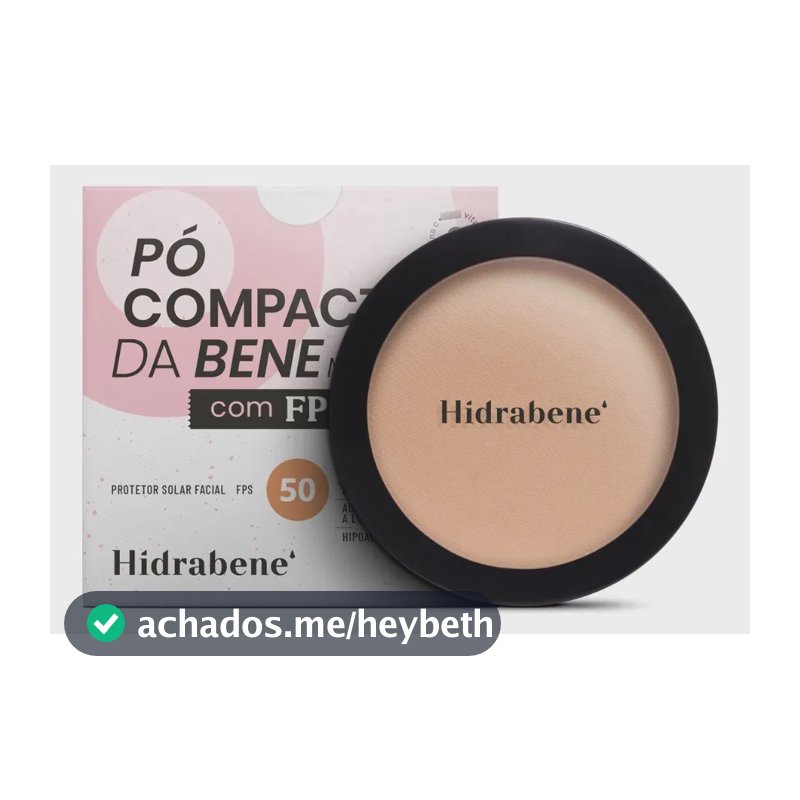 Hidrabene Protetor Solar Facial Fps 50 Pó Compacto 10g Claro