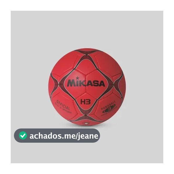 Bola De Handebol Couro Sintético Mikasa Vermelho 3