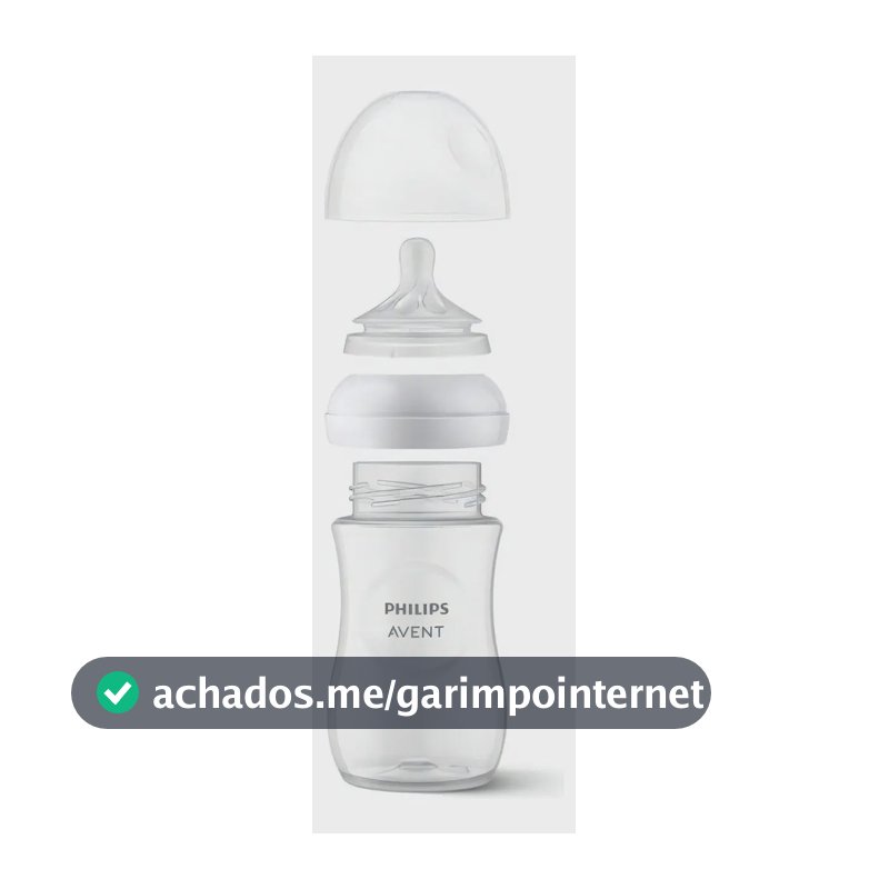 Mamadeira Petala 260ml Transparente Philips Avent SCY903/01