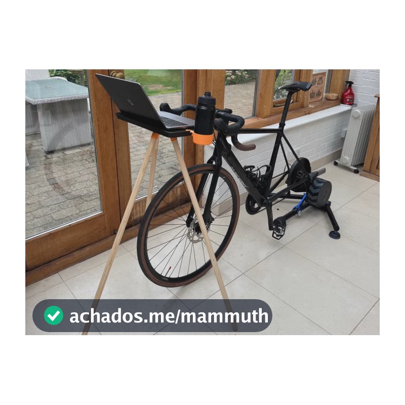 Mesa Para Treino Bike Indoor Rolo Suporte Notebook Wattlab
