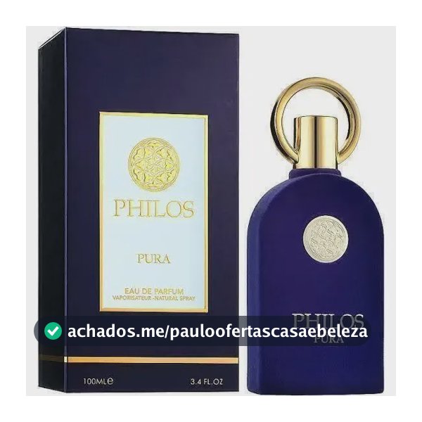 Perfume Árabe Maison Alhambra Philos Pura Eau de Parfum 100ml