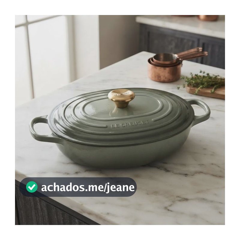 Panela Oblong Le Creuset Signature 31cm Ferro Fundido Thyme Thyme