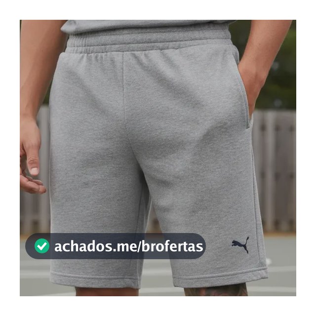 Shorts Puma Ess 10 Cinza