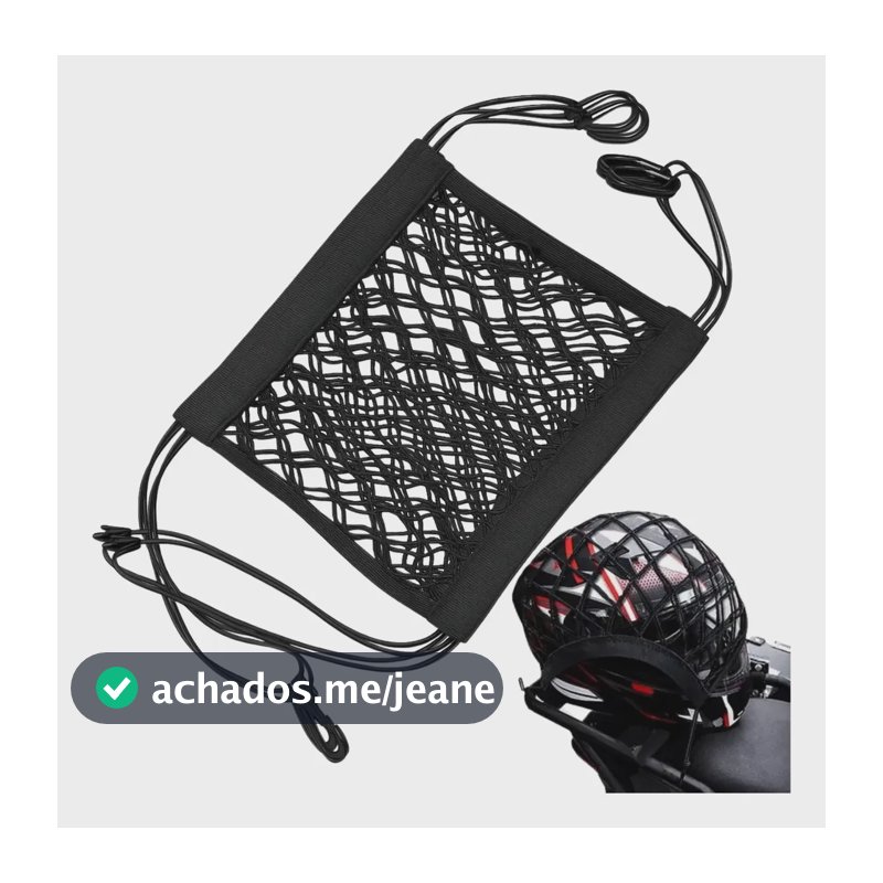 Rede Aranha Elastico Com Gancho De Moto Capacete Bagagem Bau