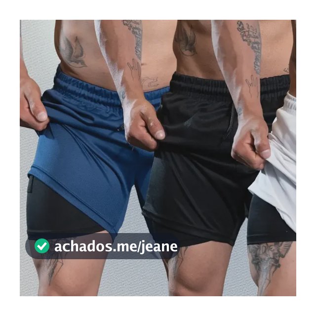 Kit 3 Shorts Duplo 2em1 Para Academia