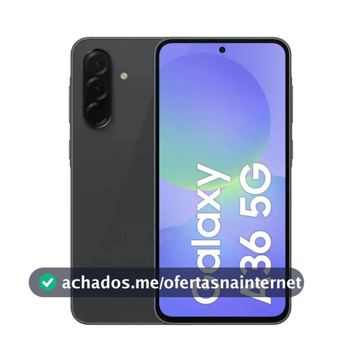Smartphone Samsung Galaxy A36 5g 128gb 6gb Ram Câmera Tripla De Até 50mp Selfie De 12mp Ip67 Super Amoled 6.7'' Nfc Recursos Ai Android E Segurança Snapdragon - Preto