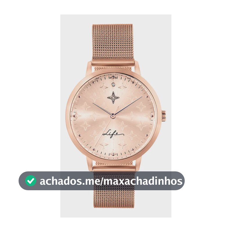 Relógio Life Conquistas Feminino Aço Rosé Rosé