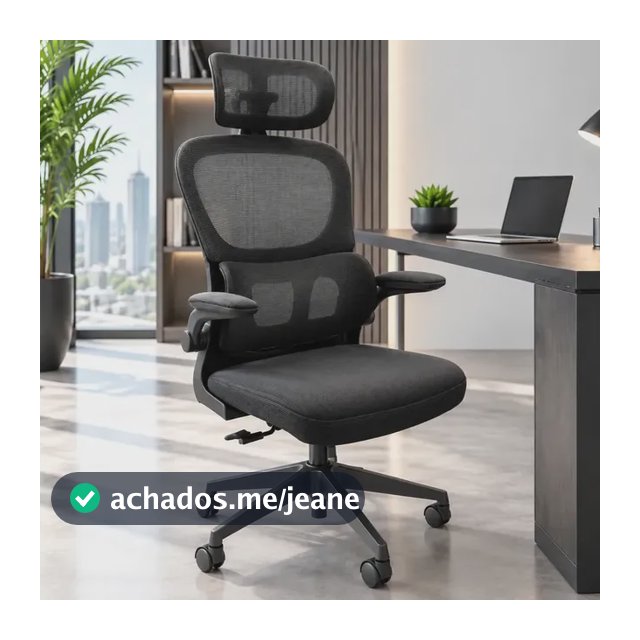 Cadeira De Escritorio Ergonomica Wemov Com Encosto de Lombar Giratoria Resistente Reforçada 180kg Confortavel Reuniao
