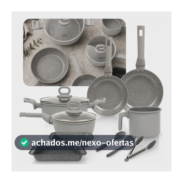 Jogo de Panelas Black+Decker Ceramic Line de 10 Peças, Antiaderente e com Indução
