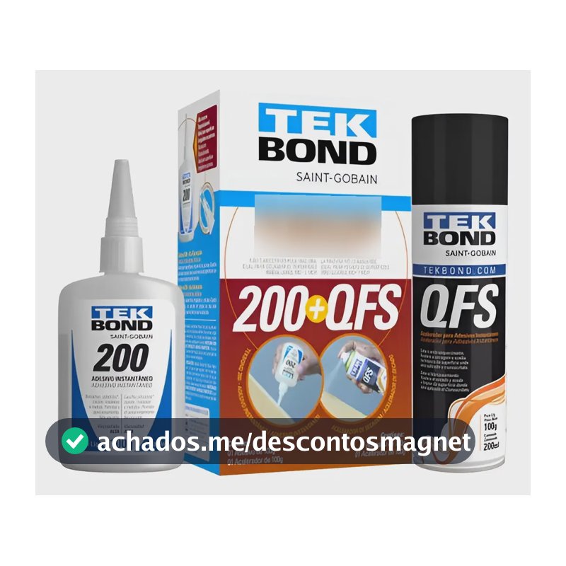 Kit Cola Para Mdf Moveleiro Gel 200 100g + Qfs 200ml Tekbond Incolor