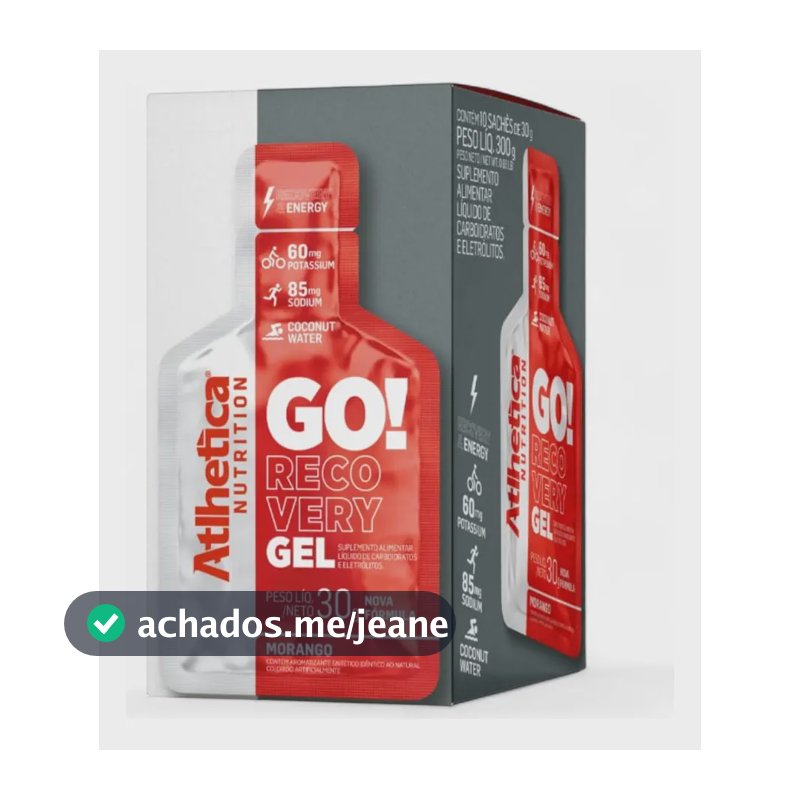 Go! Recovery Gel (display Com 10 Saches De 30g) Morango Morango