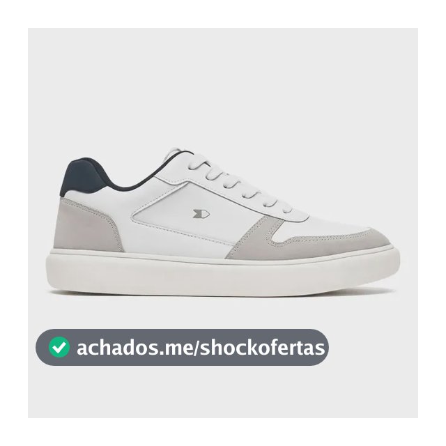 Tênis Sapatenis Masculino Sandrini Evoke Lite Branco Couro