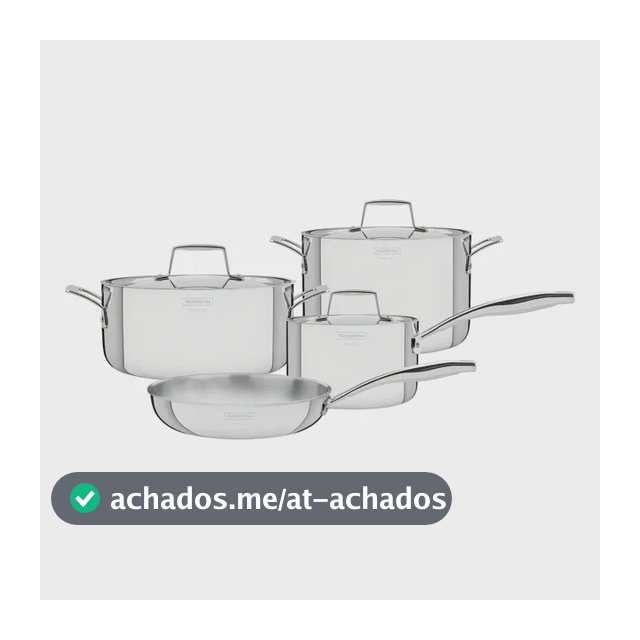 Conjunto de utensílios de cozinha Tramontina Grano de 7 peças em aço