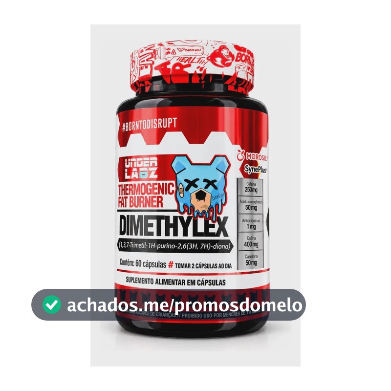 Cafeína Under Labz Dimethylex Em Cápsula Sem Sabor De 60 Un