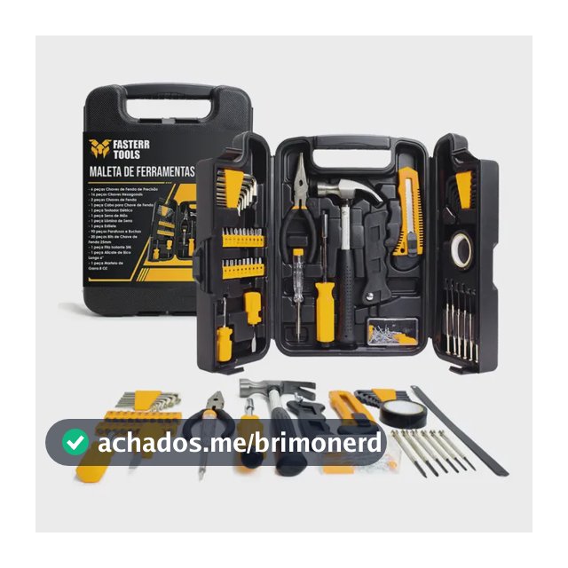 Kit Jogo De Ferramentas 142 Peças Fasterr Com Maleta