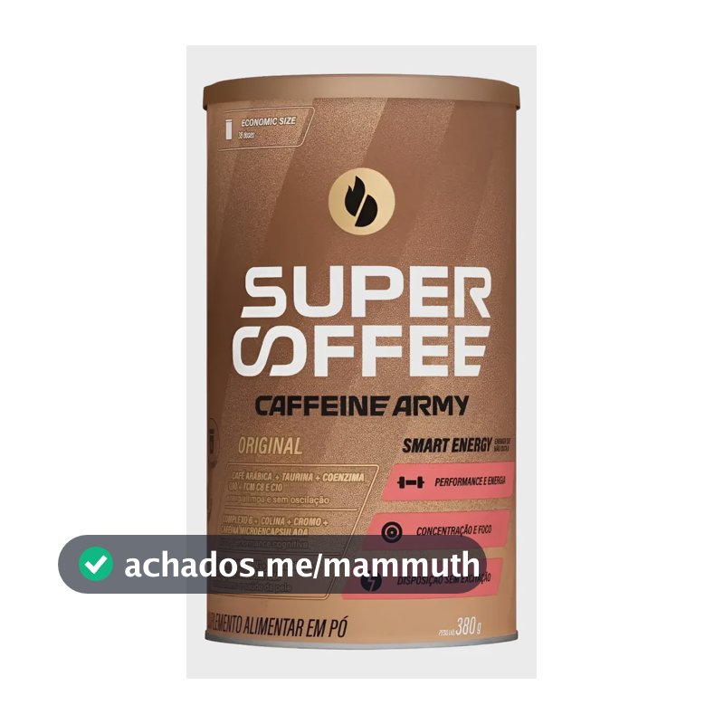 Super Coffee 3.0 Caffeine Army Cafeína Coq10 Cromo 380g Original 380g