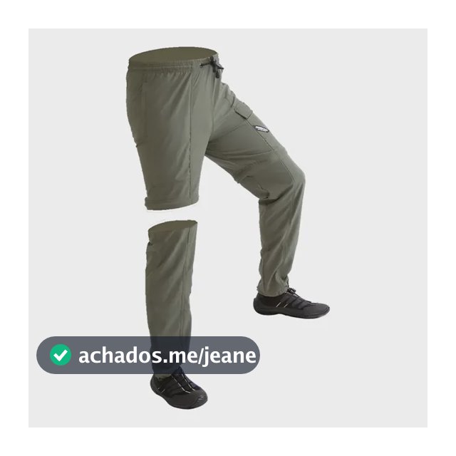 Calça De Pesca Prot. S. Uv C/ziper Joelho Musgo - Mar Negro