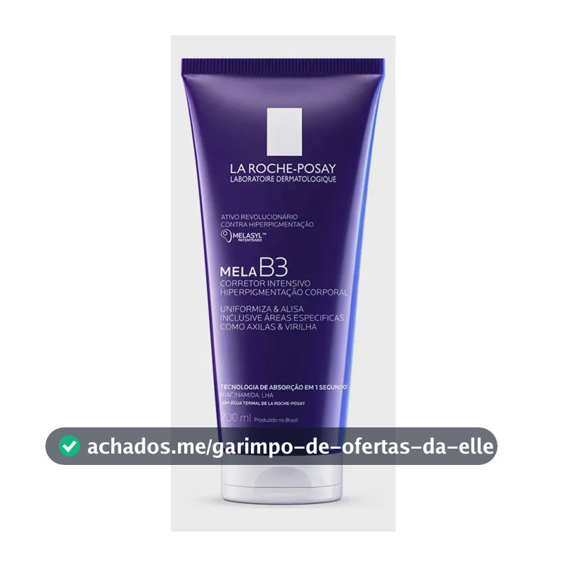 Mela B3 Loção Hidratante Corporal Antimanchas Melasyl e Niacinamida 200ml