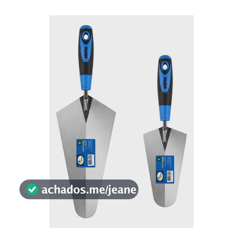 Jogo Colher Pedreiro Canto Reto 6 E 10 Pol. - Guepar