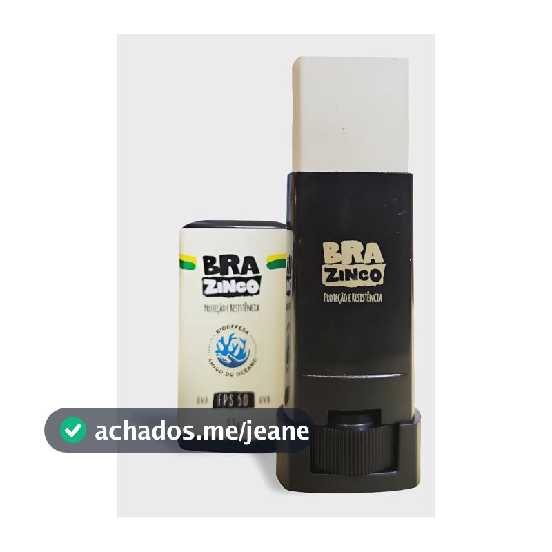 Protetor Solar Facial Brazinco FPS 50 Bastão Incolor