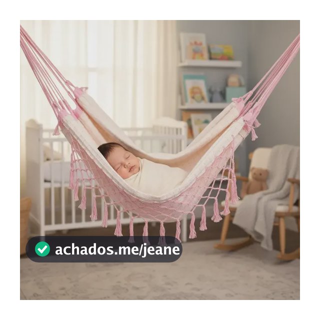 Rede De Berço Para Bebê Menino 100% Algodão Super Segura