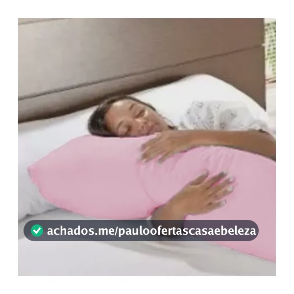 Travesseiro De Corpo 1,48x48 Em Fibra Siliconada + Fronha