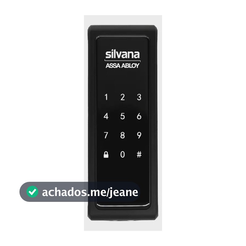 Fechadura Eletrônica Silvana Smart Lock Sdd200 Sobrepor Preta