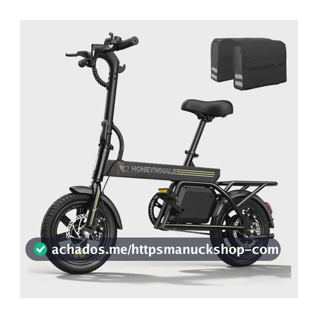 Honeywhale B20 Bicicleta Elétrica, 440w-35km-25km/h-120kg, Scooter Motor-ebike-adulto-bike-autonomia-velocidade Máxima-carga-honey Whale-fat-dobravel, 14 Aro, Freios A Disco Dianteiros E Traseiros
