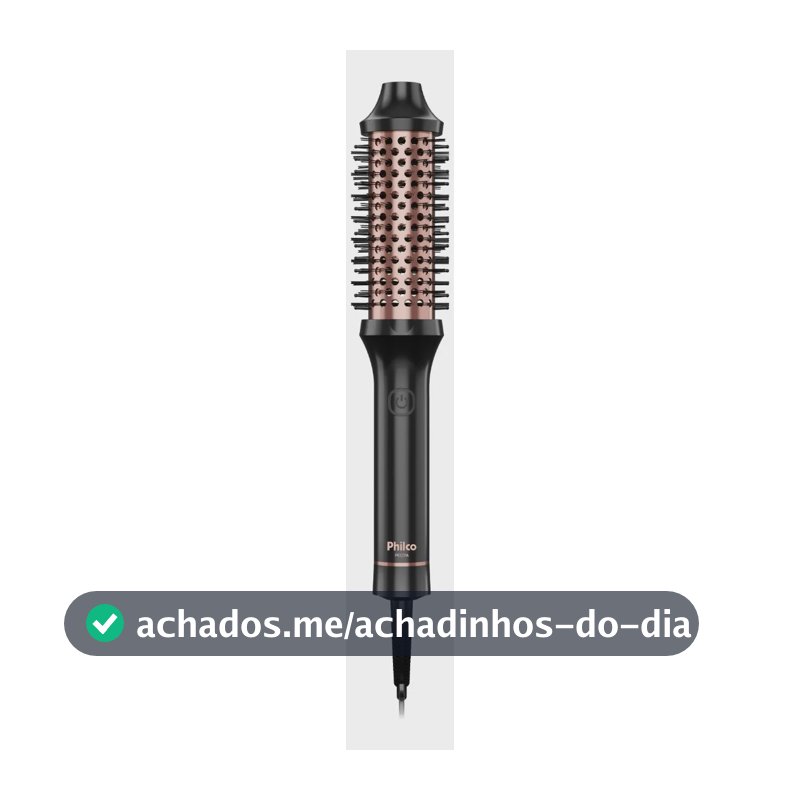 Escova modeladora philco pec17a Revestimento cerâmica bivolt Preto