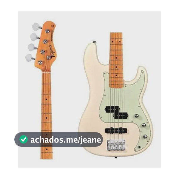 Contrabaixo Baixo Tagima Precision Jazz Owh Woodstock Tw65 Destro Branco Envernizado 4