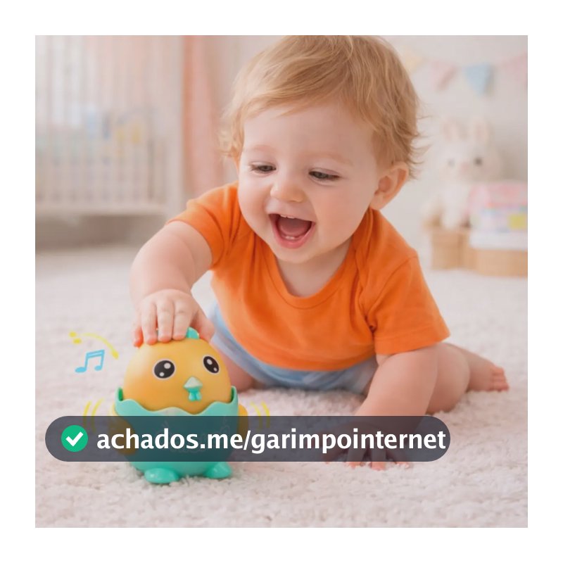 Pintinho Fujão Apertar E Anda Divertido Brinquedo Infantil