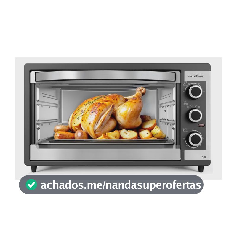 Forno Elétrico Britânia 52l Dupla Resistência Bfe55p