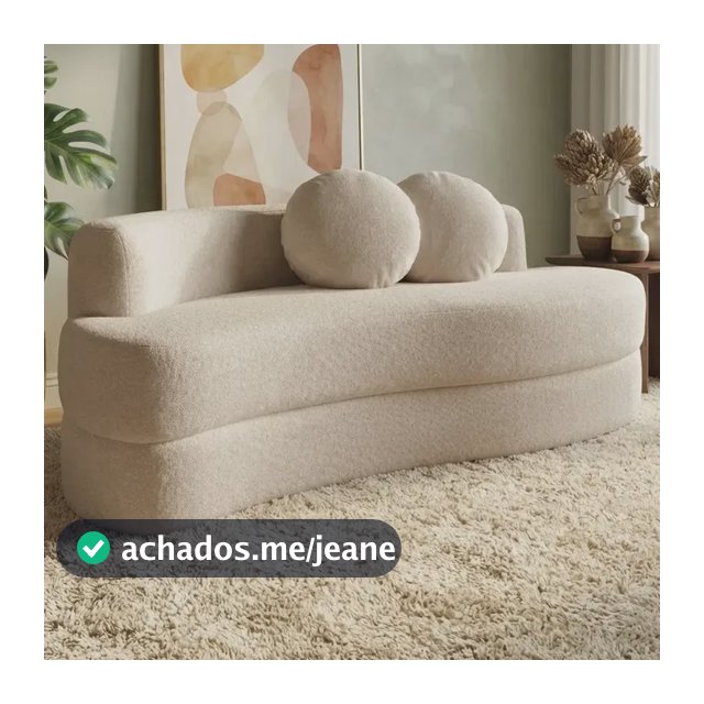 Sofá Cama Cosi. 1,88m Xpand Tech Tecido Bouclê Cama Inbox Bege Liso